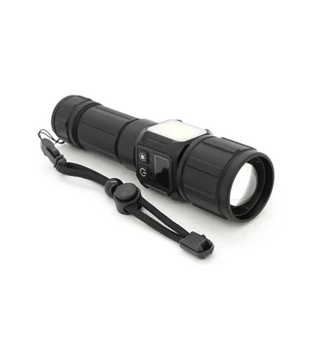 Фонарь ручной BP-X708 P90, Zoom, 5+2+2 режима, черный (BP-X708 P90)