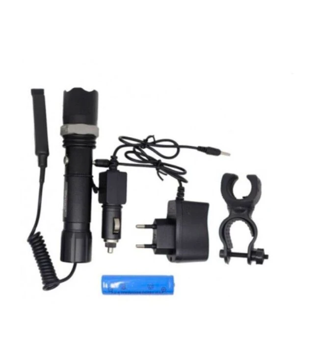 Фонарь подствольный Watton WT-040, 3 режима, Zoom, черный (WT-040)
