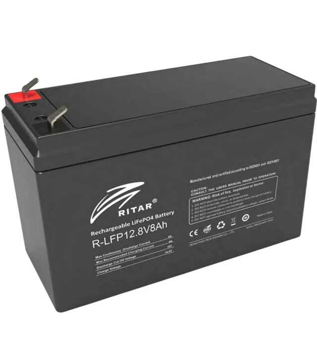 Акумуляторна батарея Ritar LiFePo4 R-LFP, 12,8 В, 8 А*год (R-LFP 12.8V 8Ah)