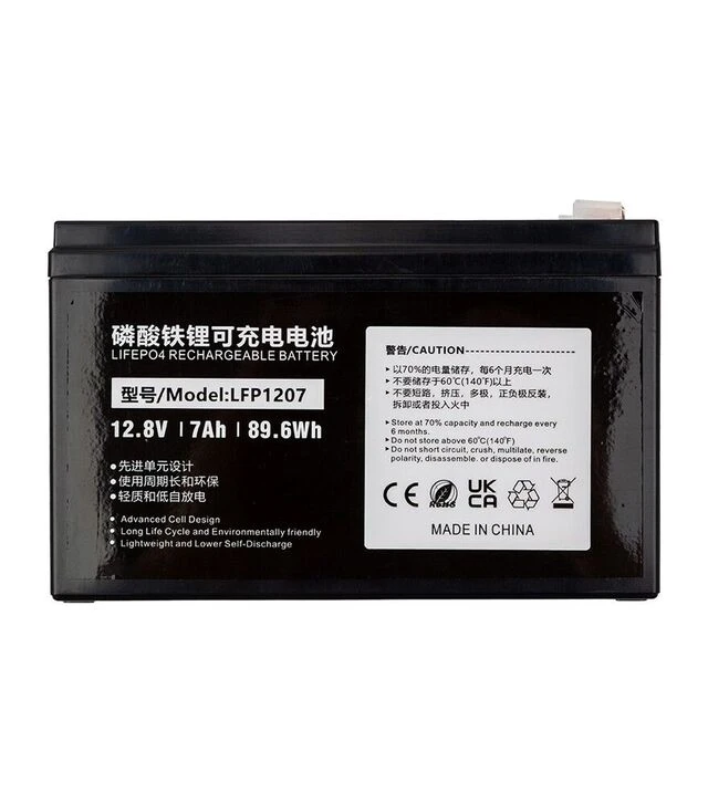 Аккумуляторная батарея PowerPlant LiFePO4, 12,8 В, 7А*ч (LFP1207)