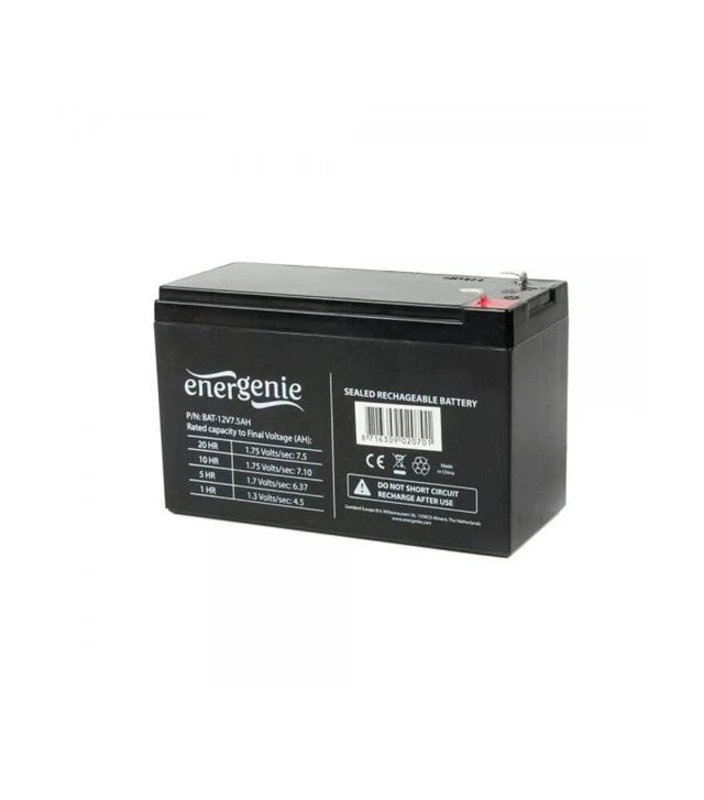 Аккумуляторная батарея EnerGenie AGM, 12 В, 7,5 A*ч (BAT-12V7.5AH)