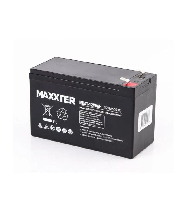Акумуляторна батарея Maxxter AGM, 12 В, 9 A*год (MBAT-12V9AH)