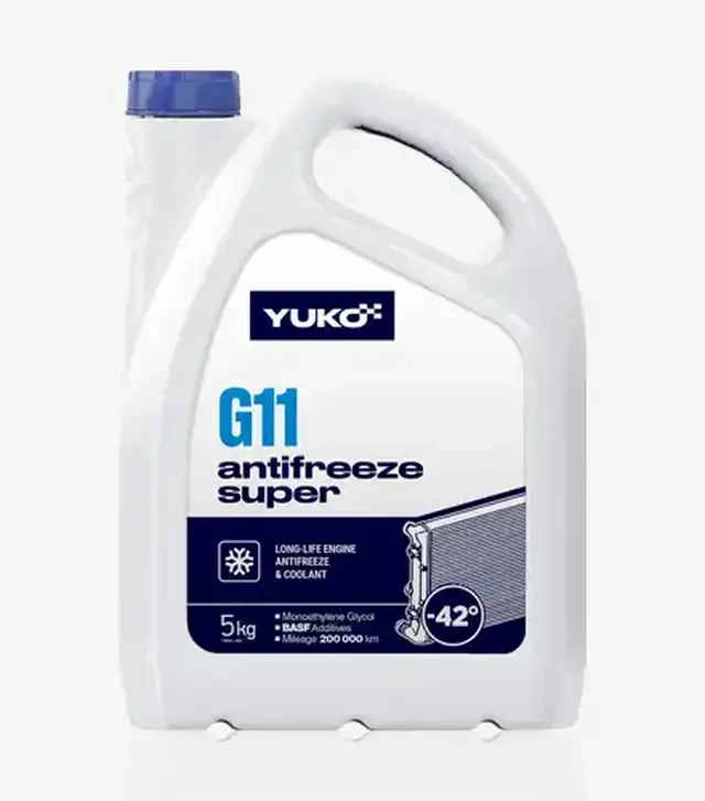 Антифриз Yuko-40 Super G11 синий, 5 кг