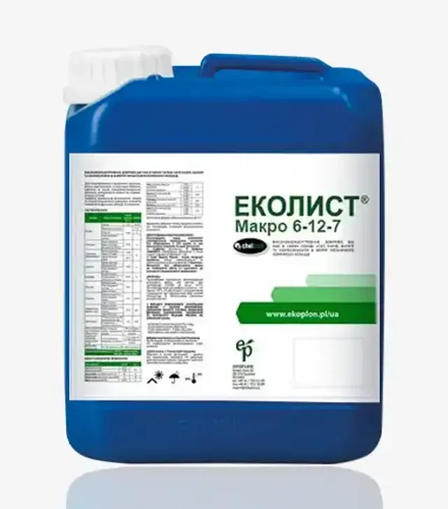 Мікродобриво Ekolist (Еколист) Макро 6-12-7, 20 л (Ekoplon)