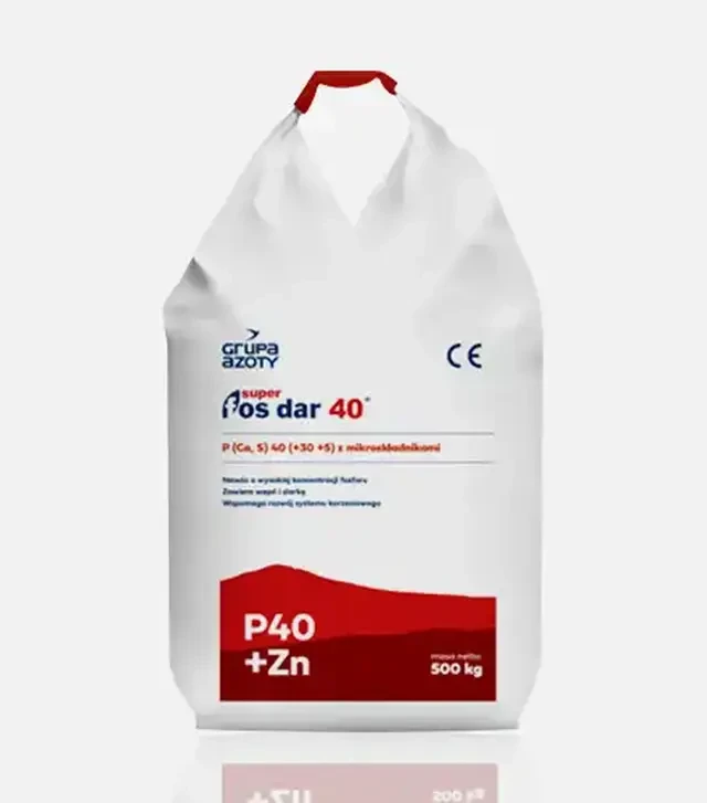 Добриво фосфорне Суперфосфат подвійний FosDar 40, 500 кг (Grupa Azoty)