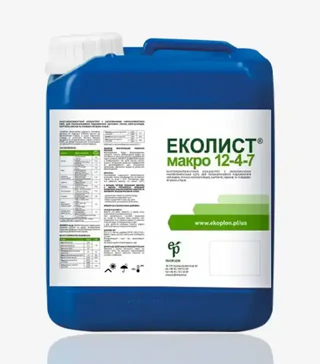 Мікродобриво Ekolist (Еколист) Макро 12-4-7, 20 л (Ekoplon)