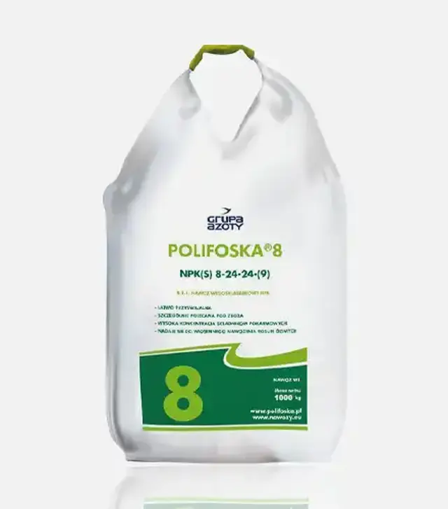 Добриво комплексне Polifoska 8 Nрк(s) 8-24-24+9s (Поліфоска), 1 000 кг (Grupa Azoty S.A.)