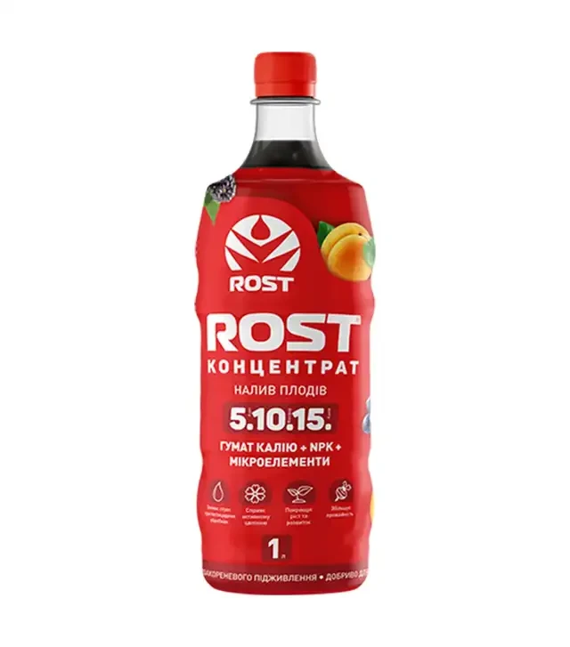 Биостимулятор Rost (Рост) Концентрат 5-10-15, 1 л (Kisson-agro)